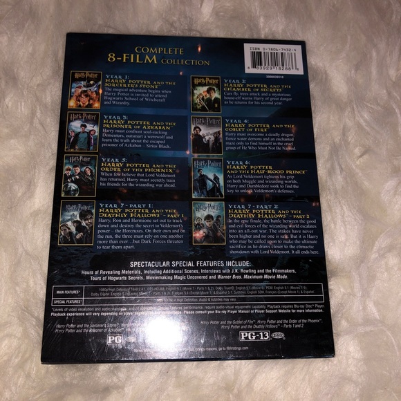 8 PACK BLU RAY HARRY POTTER MOVIES - Picture 2 of 3